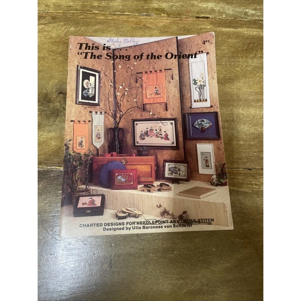 The Song of the Orient Counted Cross Stitch Needlepoint 12 Designs Vintage 1981